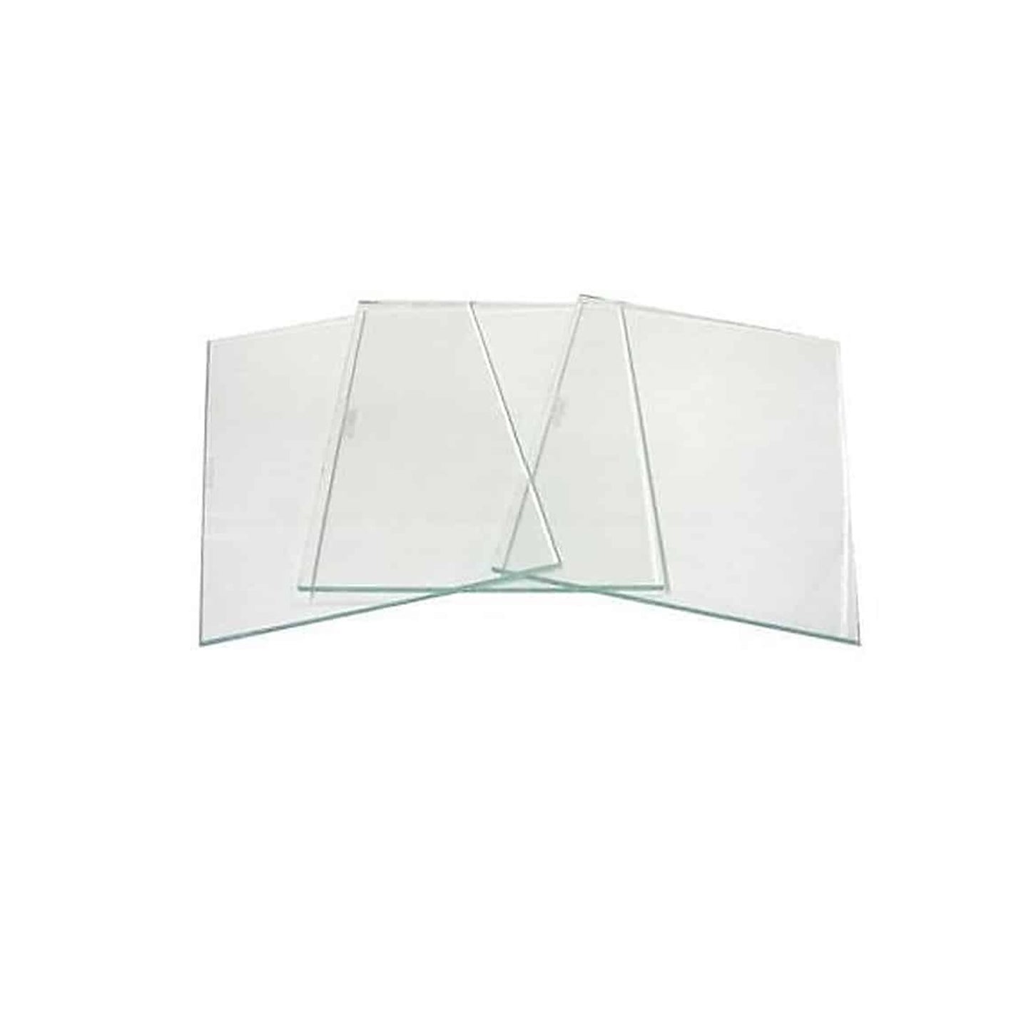 Vetri di Ricambio Trasparenti 75x98 mm per Maschere in Fibra Confezione da 10 Pezzi