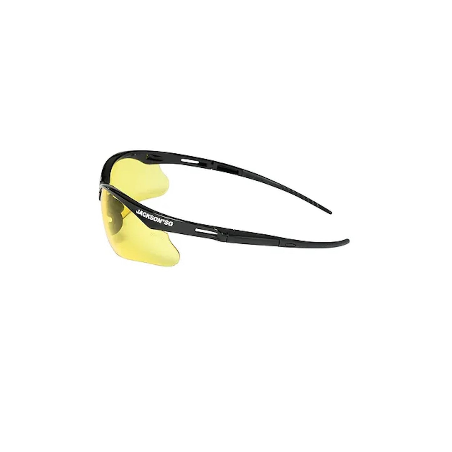 Occhiali Protettivi Jackson SG 50002 con montatura nera e lente ambrata antigraffio