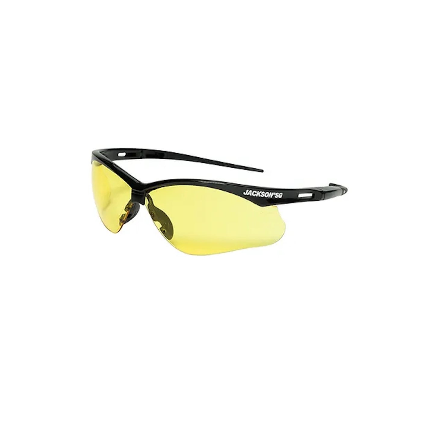 Occhiali Protettivi Jackson SG 50002 con montatura nera e lente ambrata antigraffio