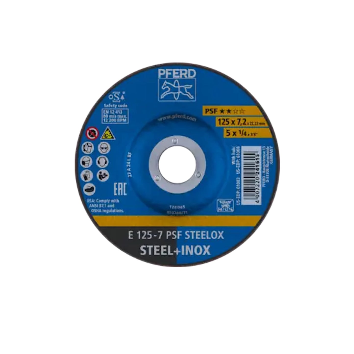 PFERD Dischi da sbavo PSF STEELOX ★★☆☆ linea universale per acciaio/acciaio inossidabile