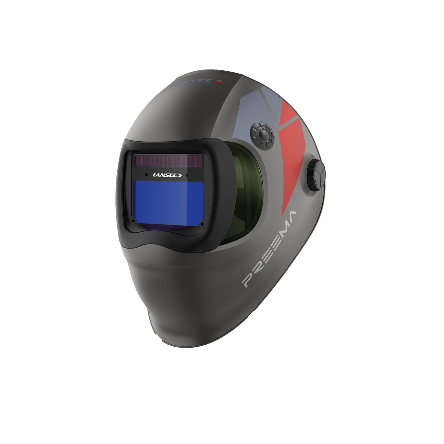 Maschera Saldatura Automatica Lansec Preema | Visibilità Ultra-Chiara e Multifunzione