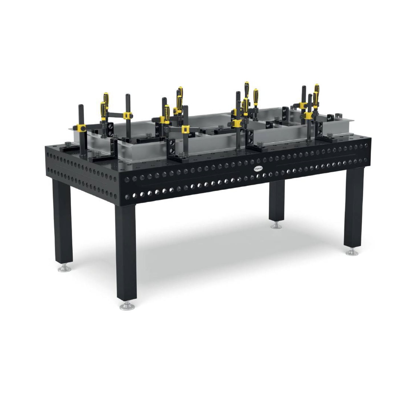 Tavolo da saldatura Siegmund Professional 750 Nitrurato al plasma - con fori e griglia diagonale System 28