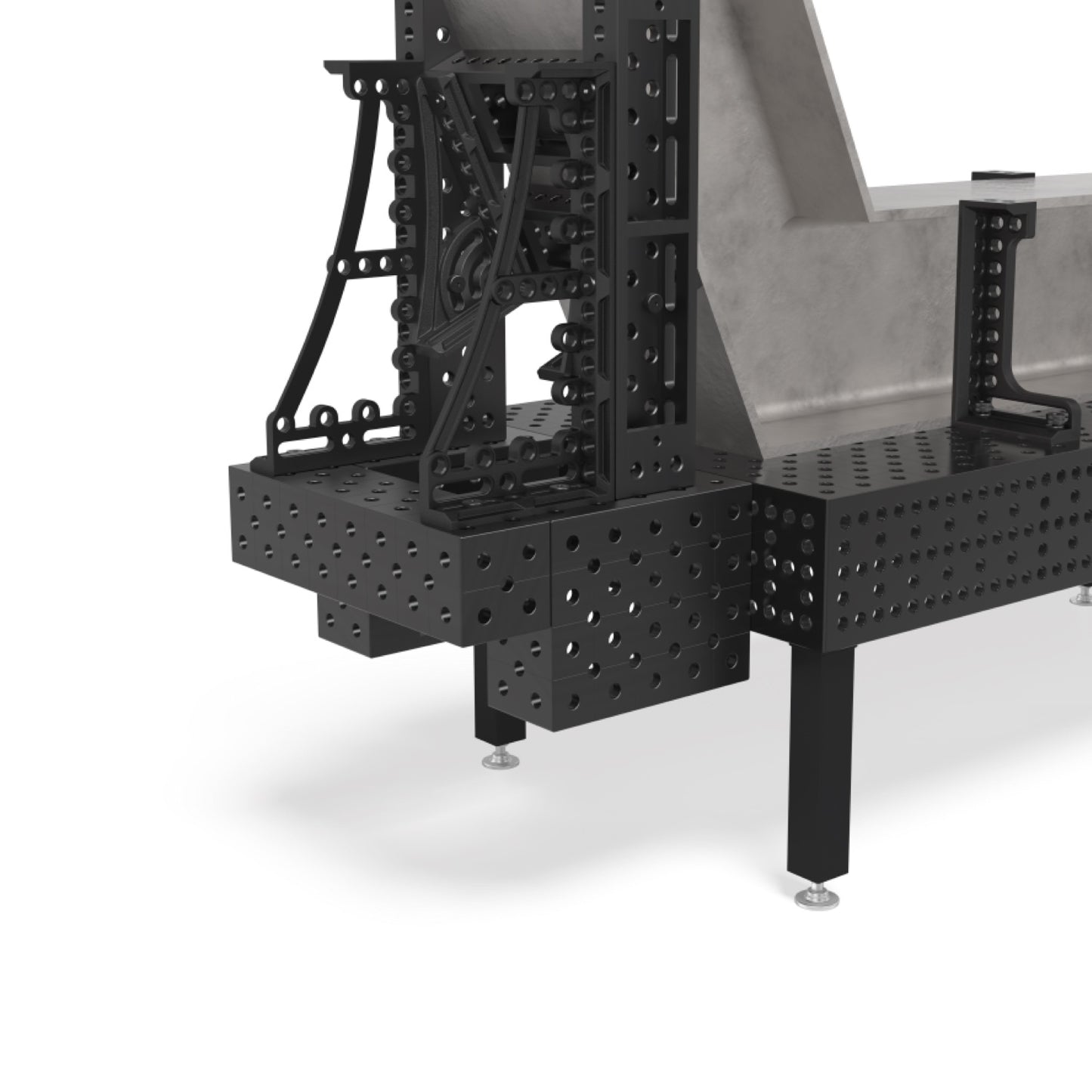 Tavolo da saldatura Siegmund Professional Extreme 8.8 PLUS Nitrurato al plasma - con fori e griglia diagonale System 28