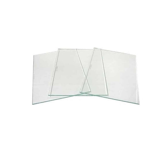 Vetri di Ricambio Trasparenti 75x98 mm per Maschere in Fibra Confezione da 10 Pezzi