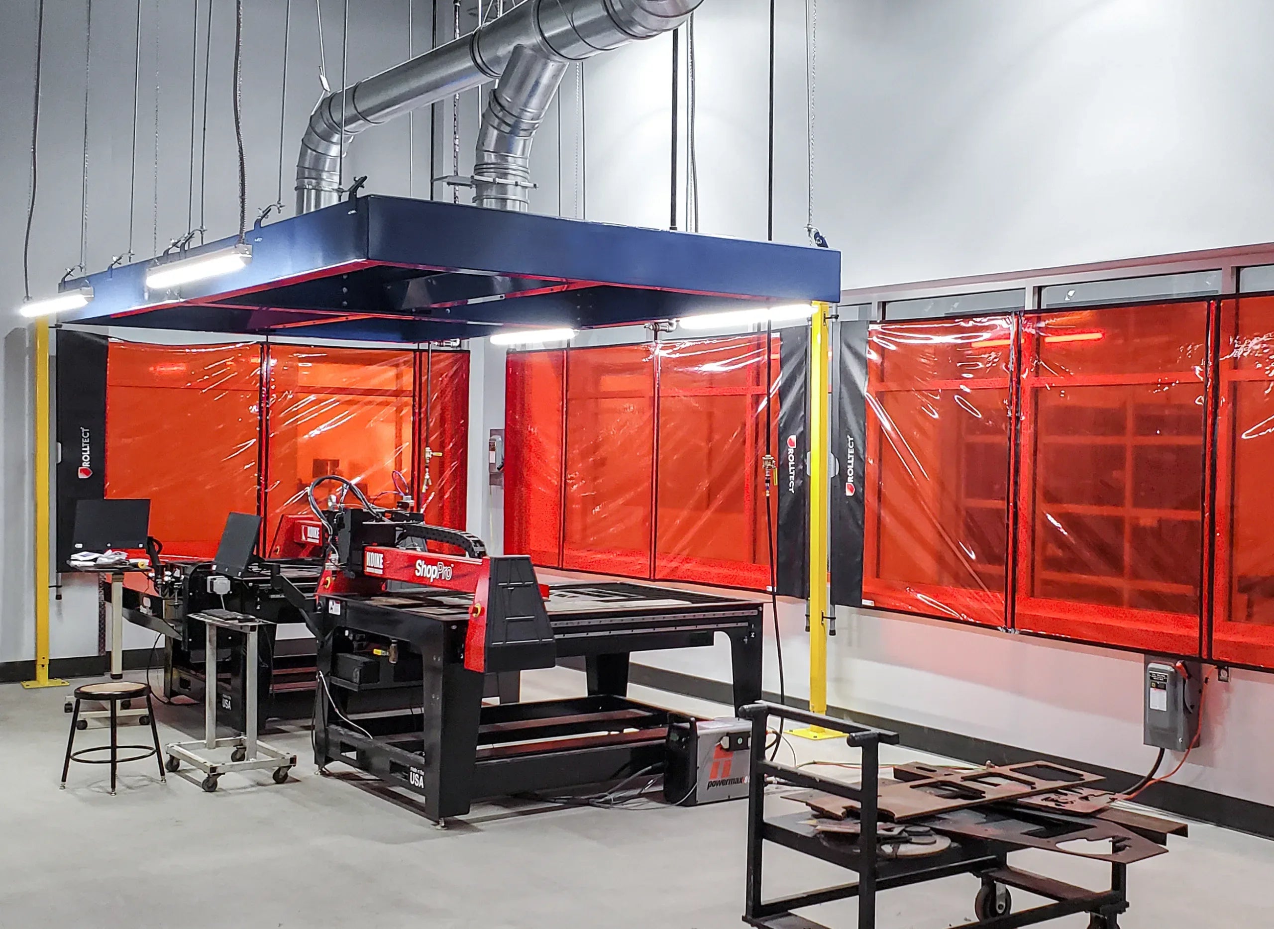 Sistema ROLLTect installato in area industriale