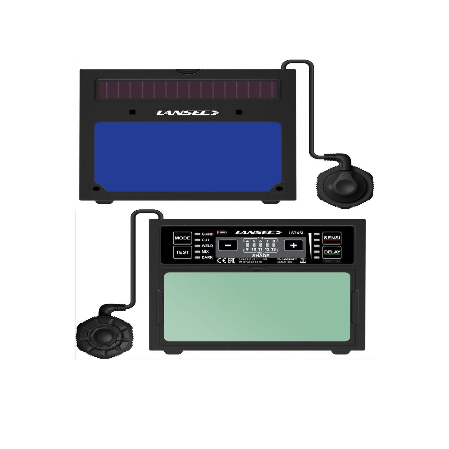 Maschera Saldatura Automatica Lansec Preema | Visibilità Ultra-Chiara e Multifunzione